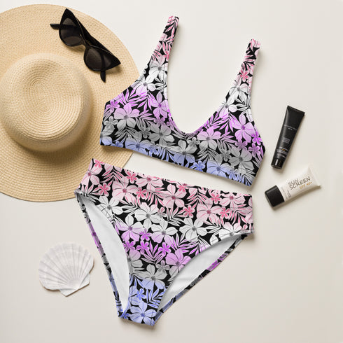 Genderfluid Pride Aloha High-Waisted Bikini